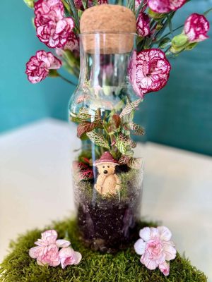 Gombakalapos süni florárium